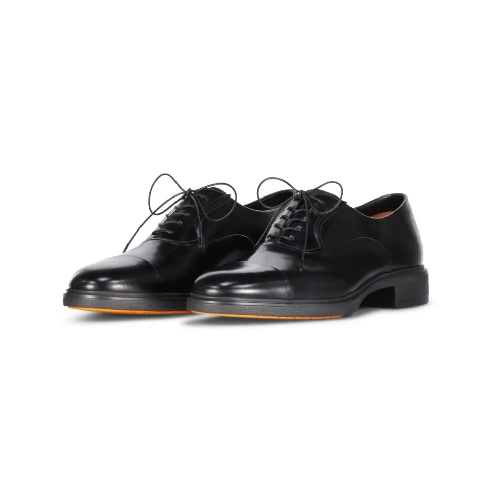 Chaussures Oxford en cuir avec inserts élastiques