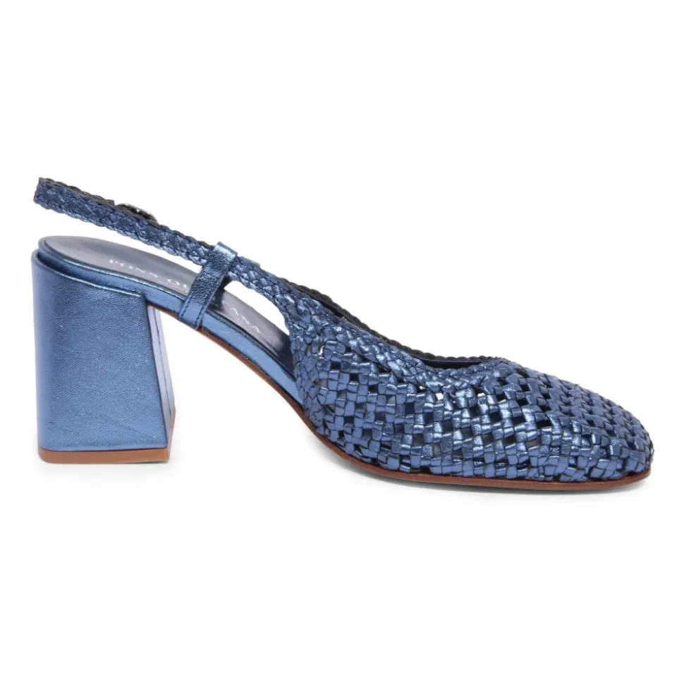 Chaussures slingback métalliques modèle Osaka
