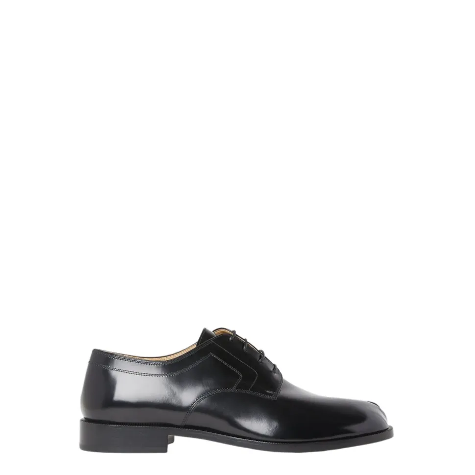 Chaussures Tabi en cuir poli à lacets