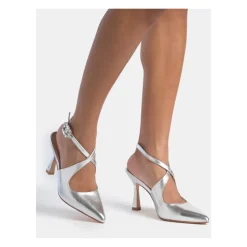 Chaussure à talon à bride entrelacée