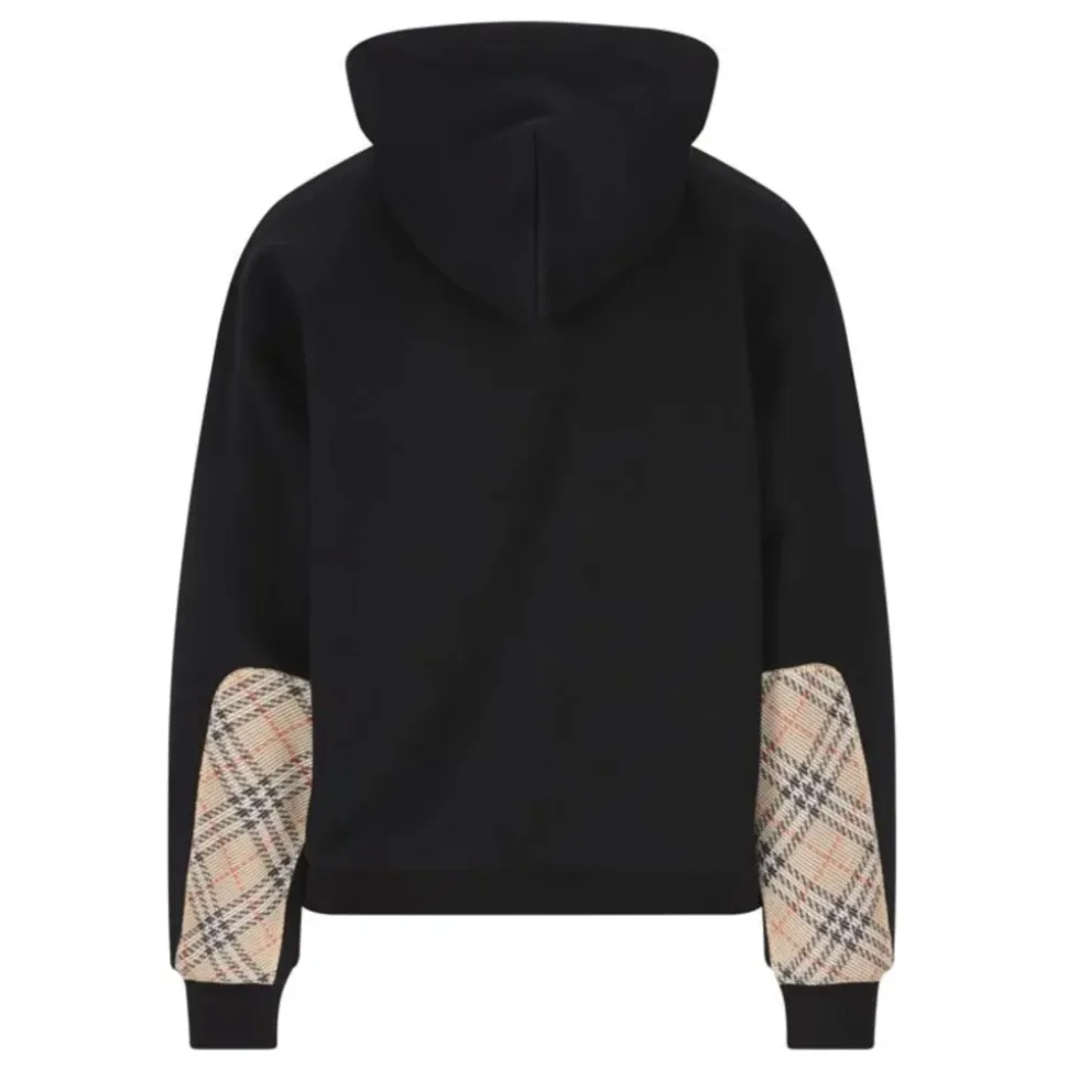 Check Hood Cotton Zip Hoodie