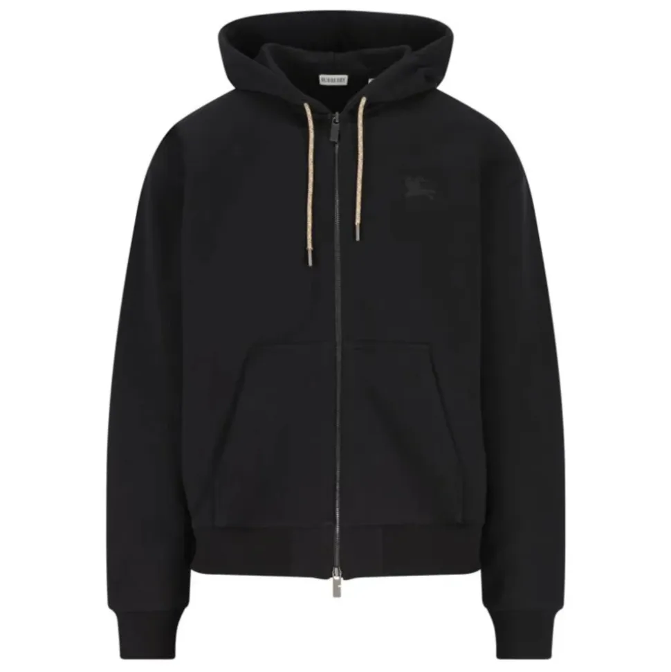 Check Hood Cotton Zip Hoodie