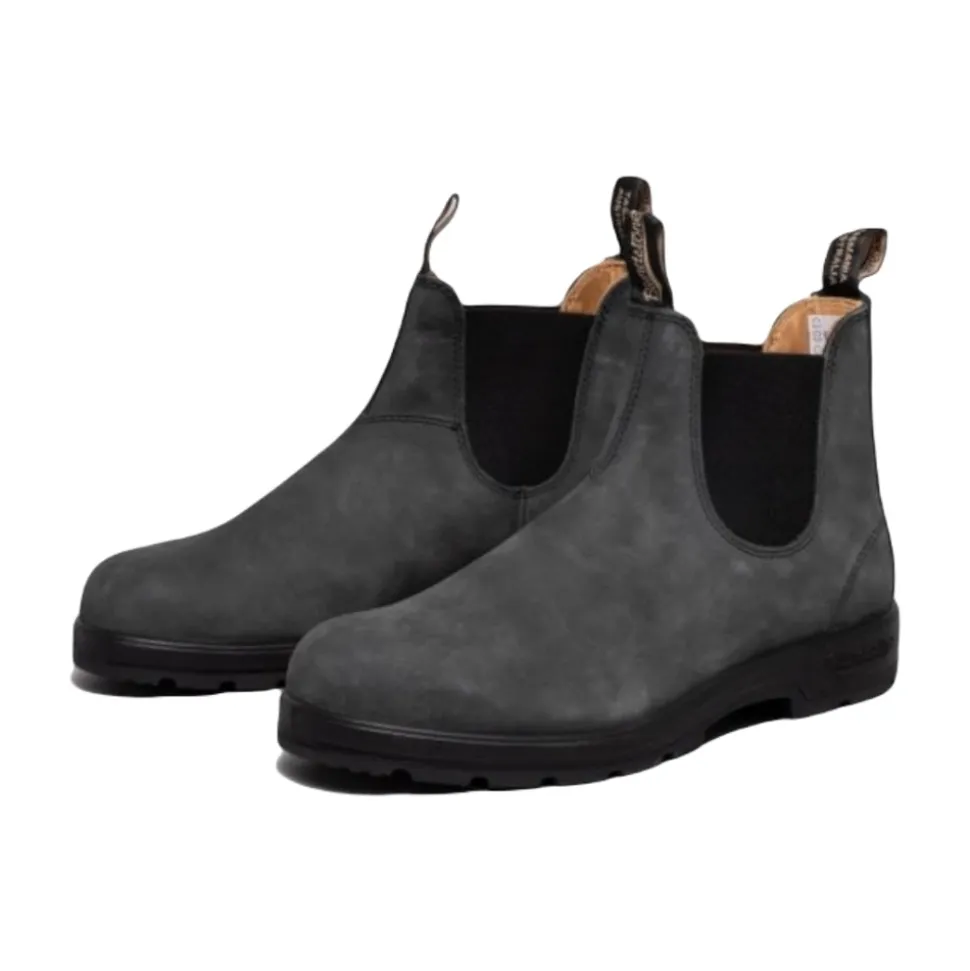 Chelsea Boots Rustiques Noires Doublées