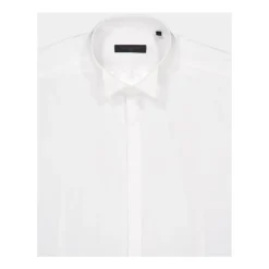 Chemise Blanche Classique en Coton à Boutons