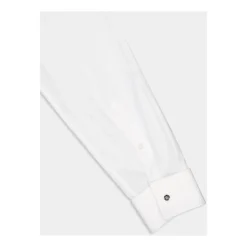 Chemise Blanche Classique en Coton à Boutons