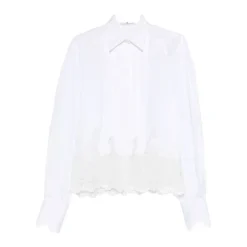 Chemise en coton brodé