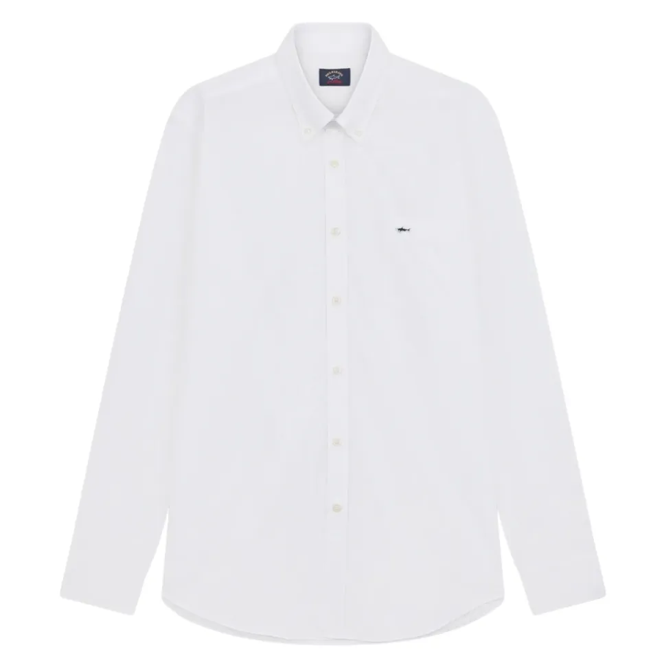 Chemise en Popeline de Coton à Manches Longues