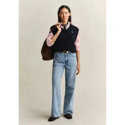 Chemise en popeline rayée