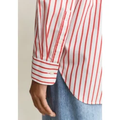 Chemise en popeline rayée