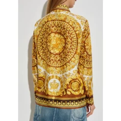 Chemise en soie avec impression 'Barocco'