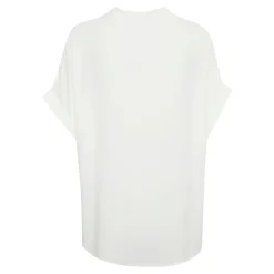 Chemise en Soie Blanche avec Manches Larges