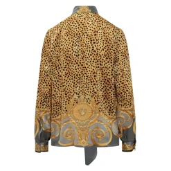 Chemise en soie imprimée
