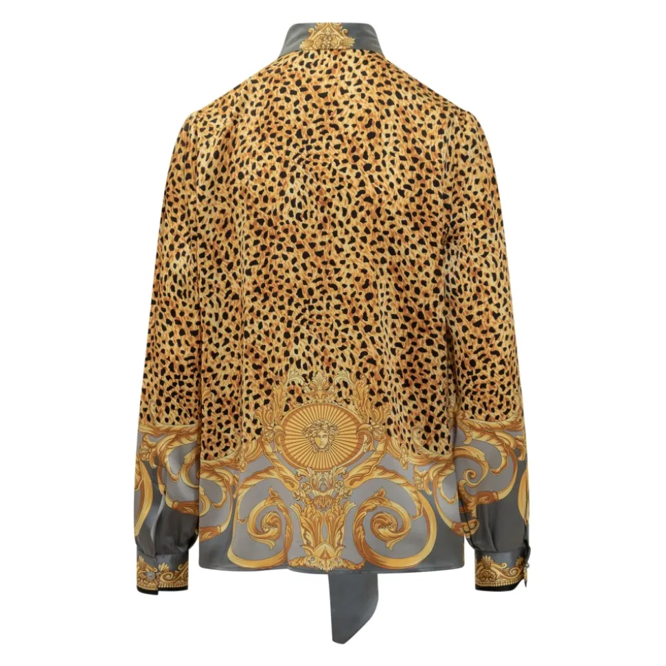 Chemise en soie imprimée