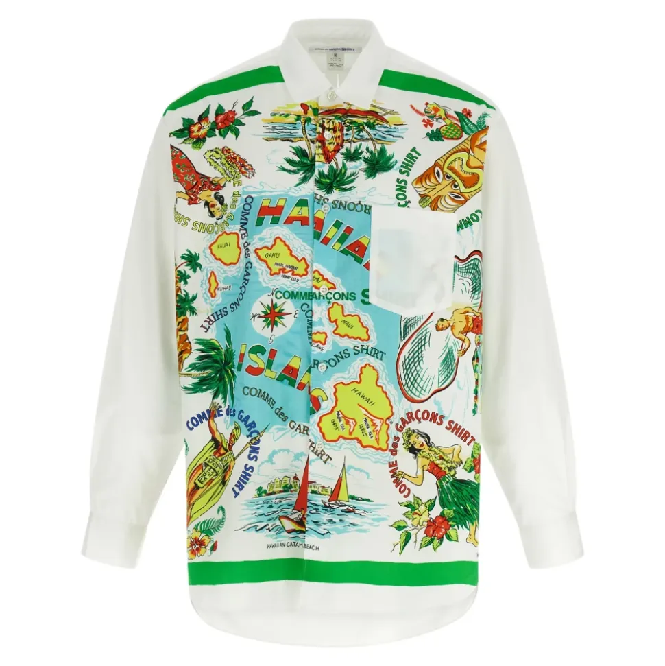 Chemise à Inserts à Motifs