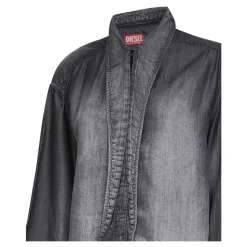 Chemise Longue Oversize en Denim