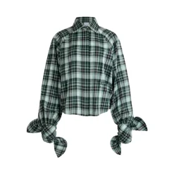 Chemise à Manches à Carreaux
