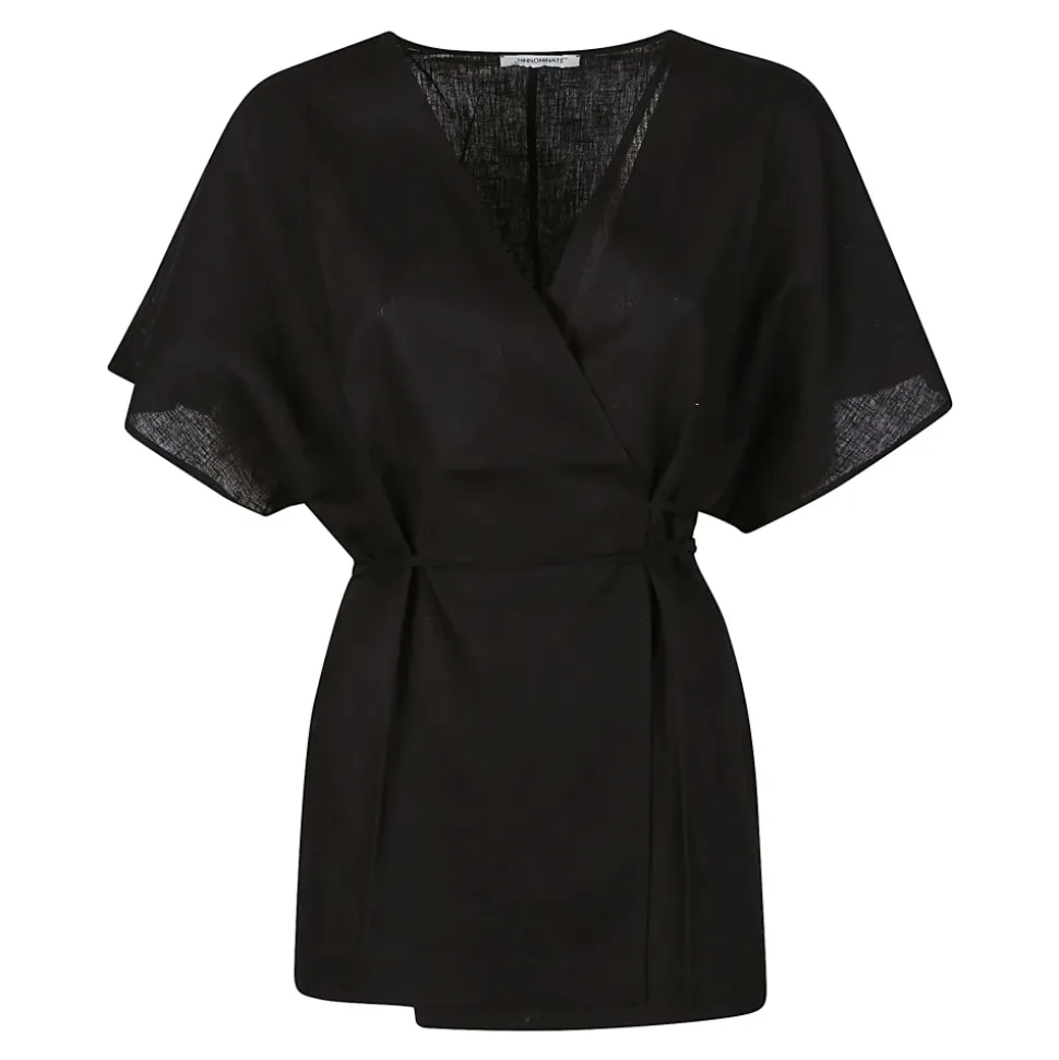 Chemise Manches Courtes Ceinturée