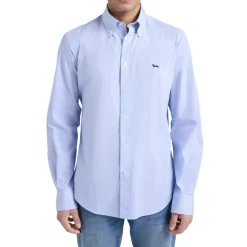Chemise à micro-rayures coupe droite
