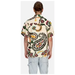 Chemise Paisley Dots Tissée Blanc Fumée