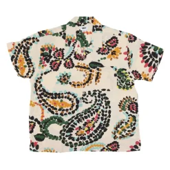 Chemise Paisley Dots Tissée Blanc Fumée