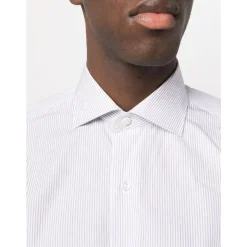 Chemise à rayures en coton fabriquée en Italie