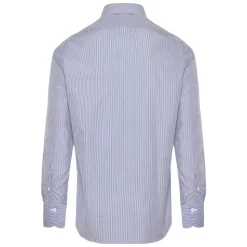 Chemise à Rayures en Coton Made in Italy