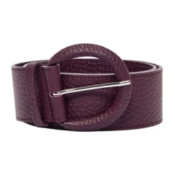 Cintura in pelle Fibbia rivestita 5 cm