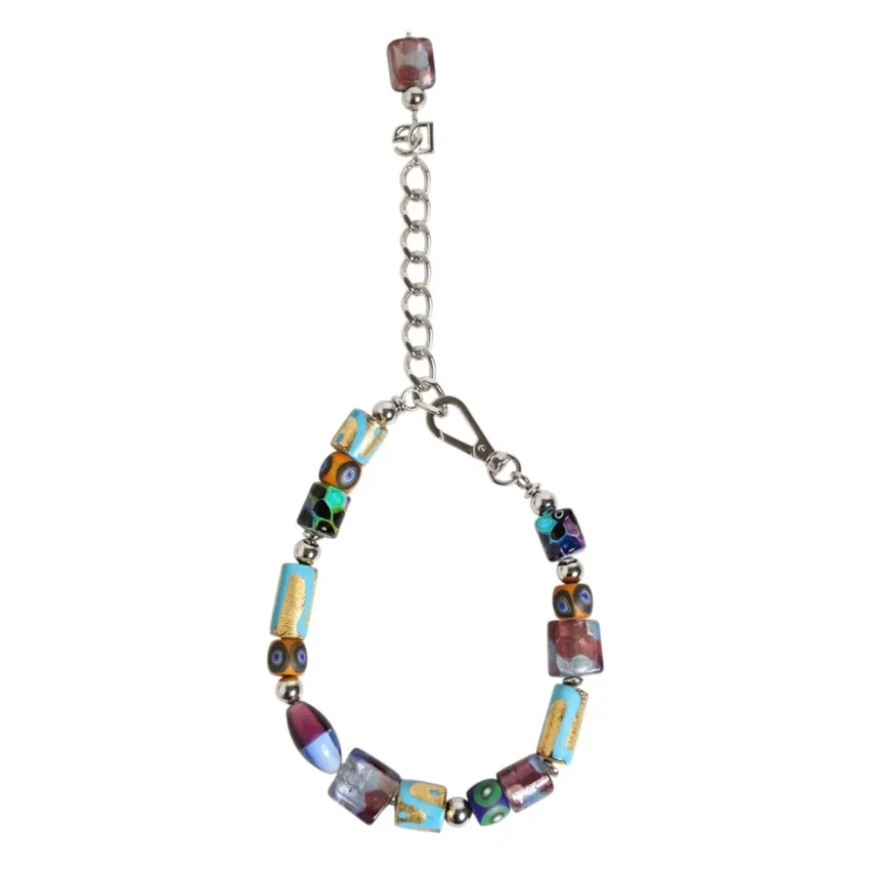 Collier avec Perles en Verre de Murano Multicolores