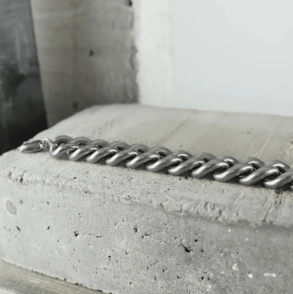 Collier Chunky Panzer Étanche Argent