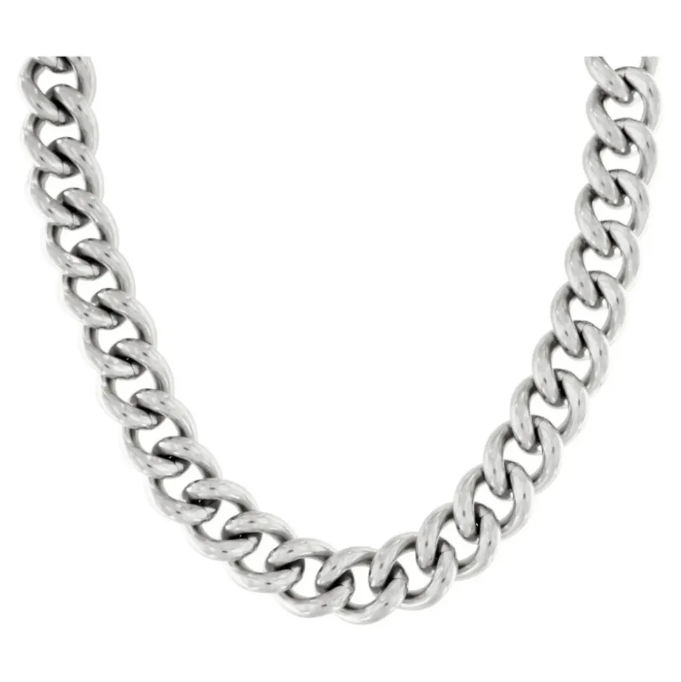 Collier Chunky Panzer Étanche Argent