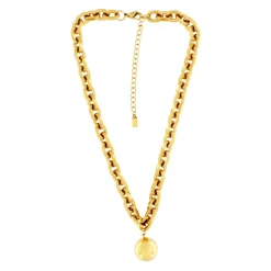 Collier Imperméable à Boule Plaqué Or