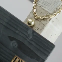 Collier Imperméable à Boule Plaqué Or