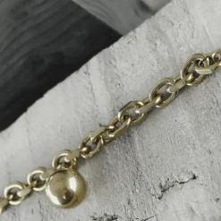 Collier Imperméable à Boule Plaqué Or