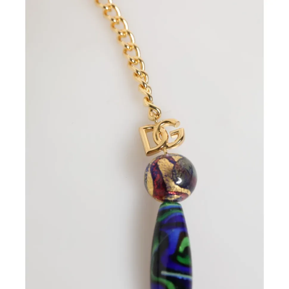 Collier Multicolore en Perles de Verre de Murano