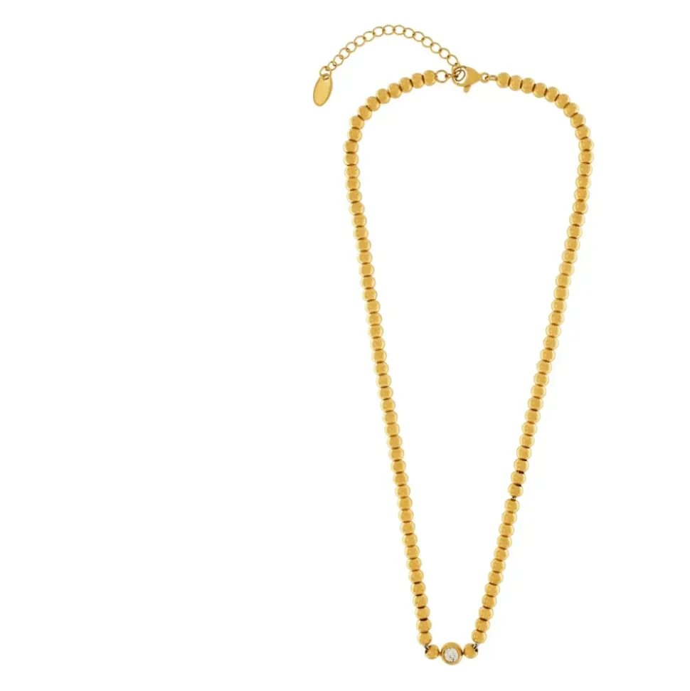 Collier Étanche avec CZ et Boule Scintillante