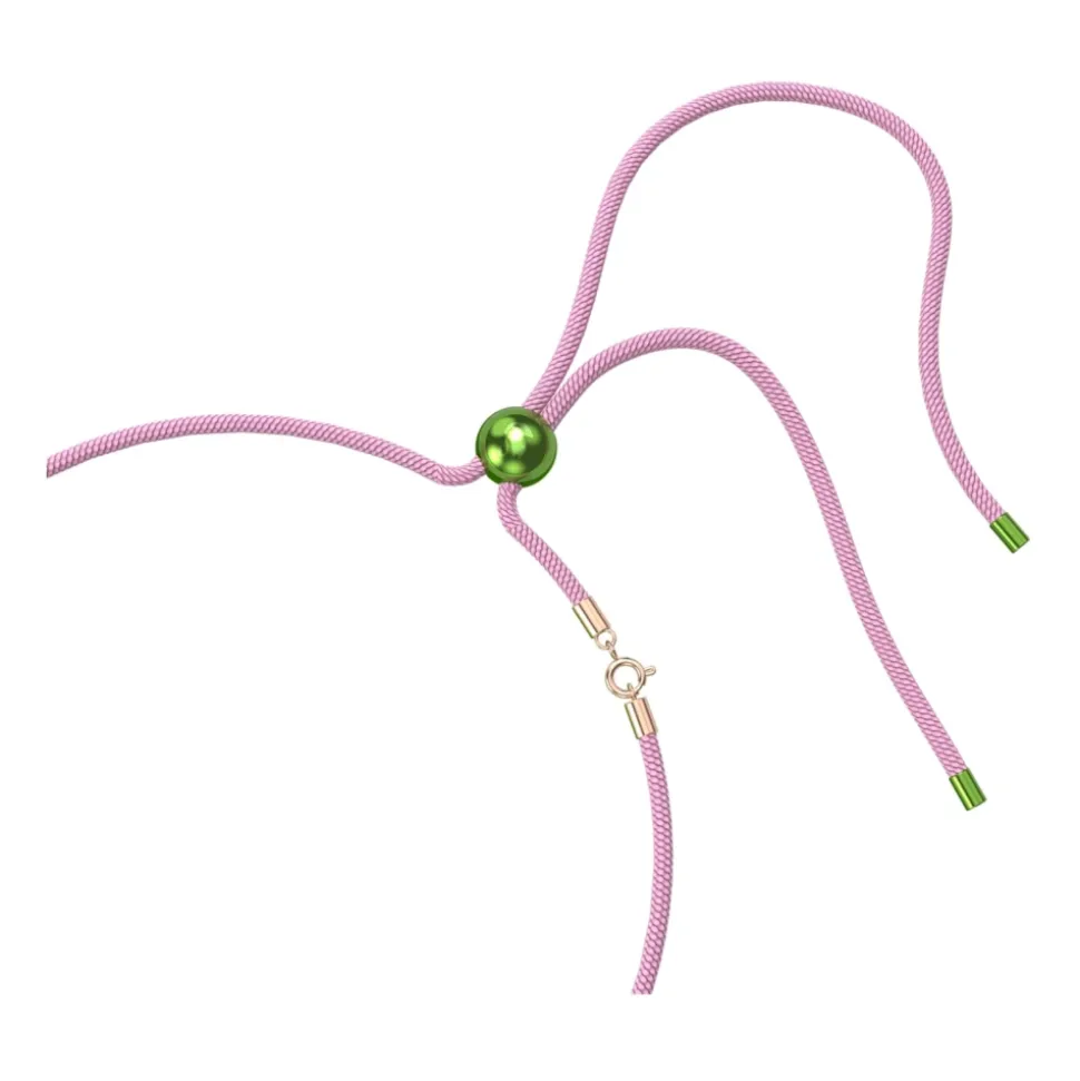 Collier Vert avec Pierre Taille Coussin