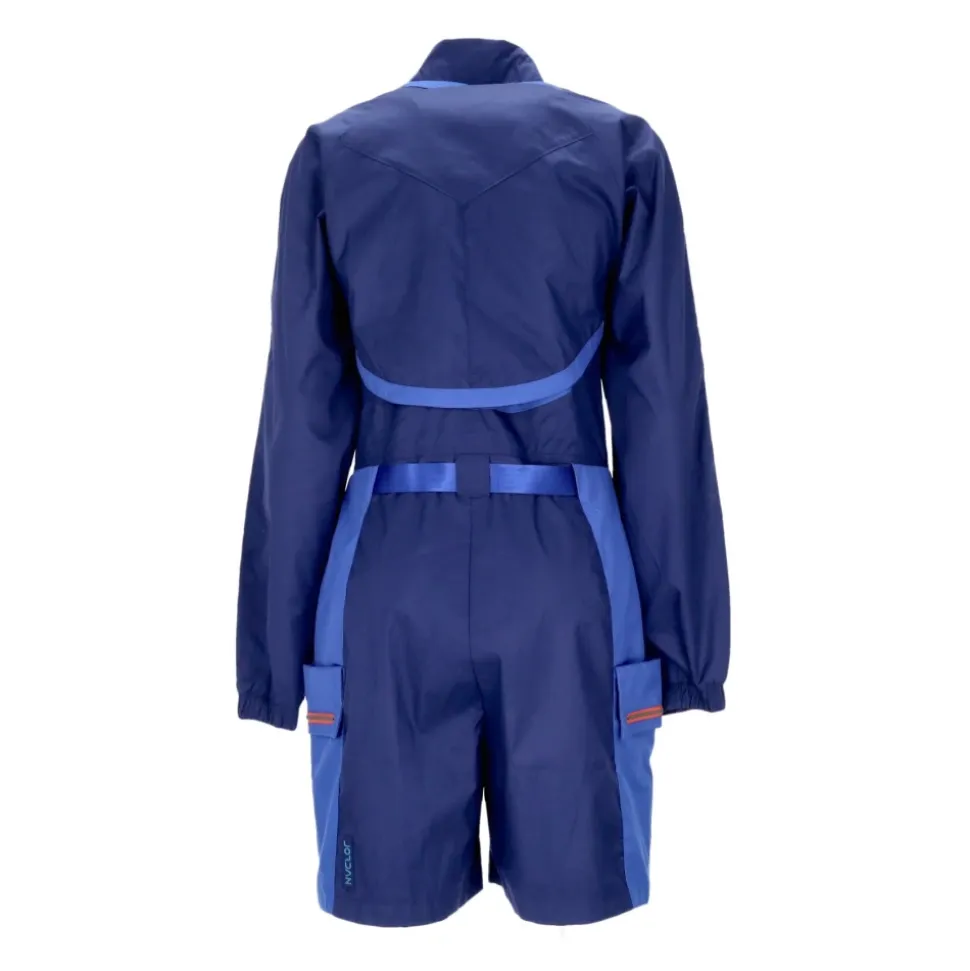 Combinaison utilitaire bleue avec cardigan détachable
