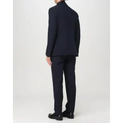 Costume Bleu à Deux Boutons