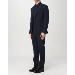 Costume Bleu à Deux Boutons