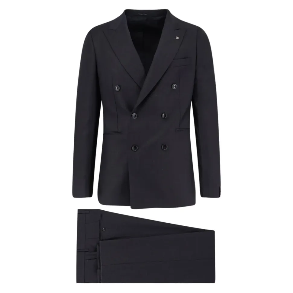 Costume Croisé avec Broche
