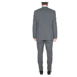 Costume en Laine Imprimée avec 2 Boutons