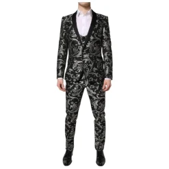 Costume Homme Jacquard MARTINI Noir Gris
