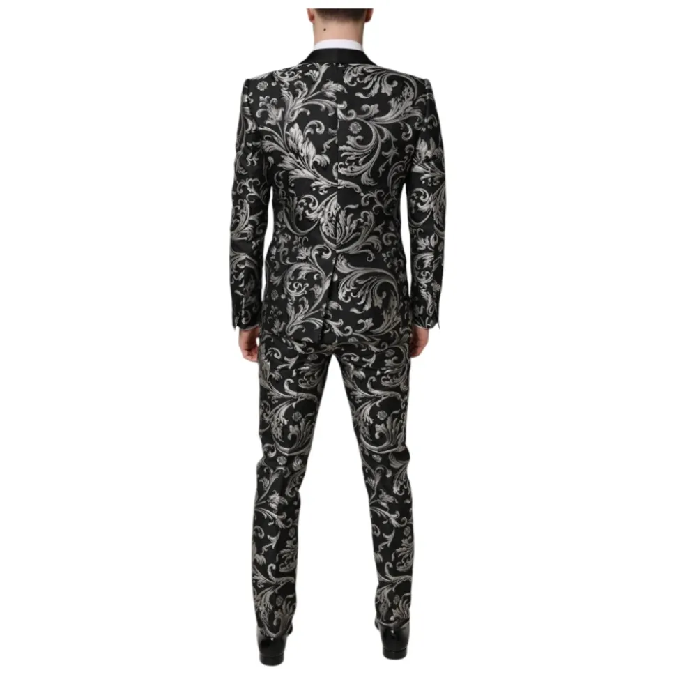 Costume Homme Jacquard MARTINI Noir Gris