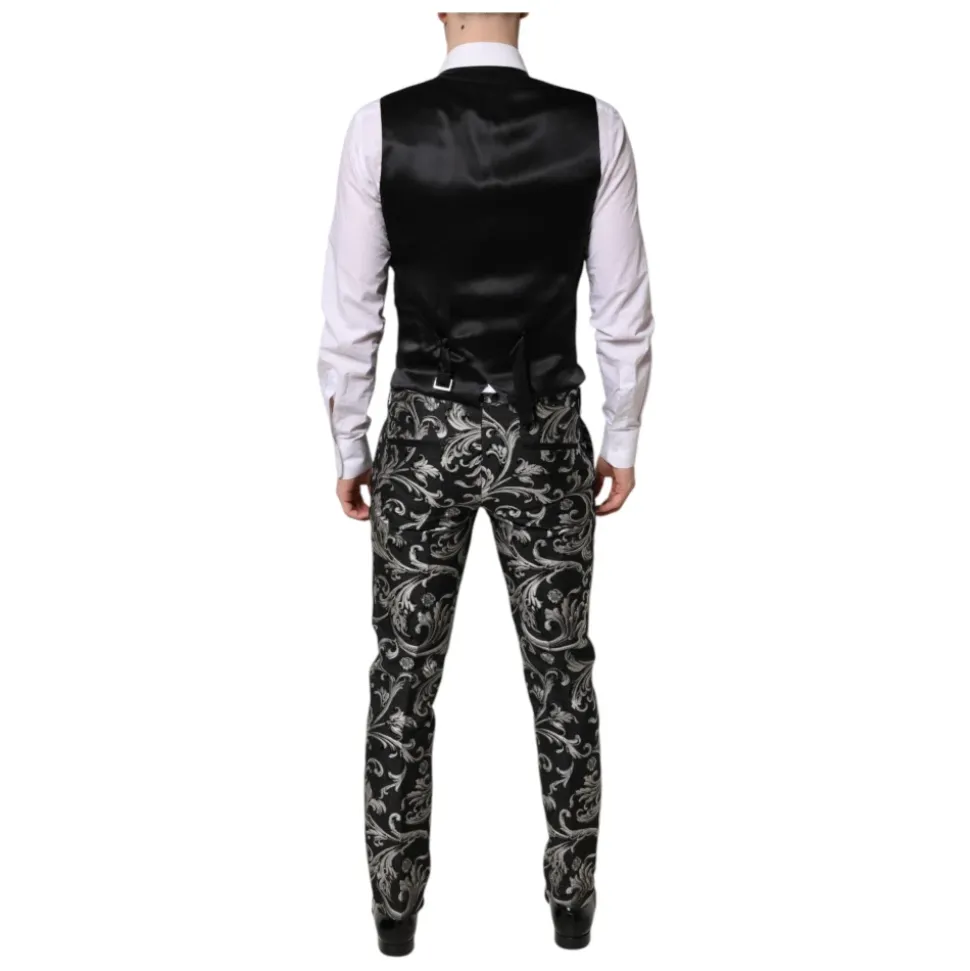Costume Homme Jacquard MARTINI Noir Gris