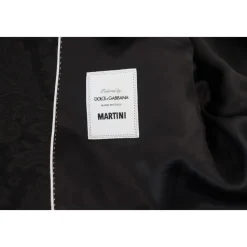 Costume MARTINI en brocart floral noir