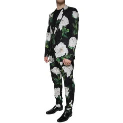 Costume Slim Fit à Imprimé Floral