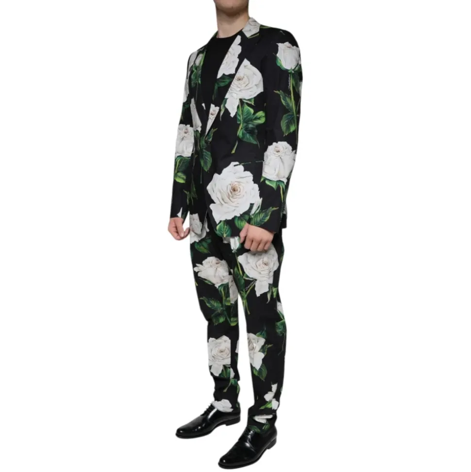 Costume Slim Fit à Imprimé Floral