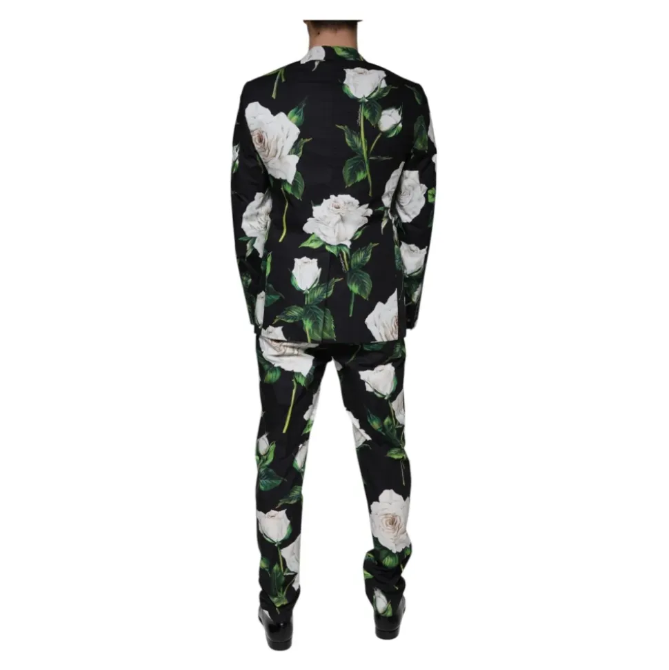 Costume Slim Fit à Imprimé Floral