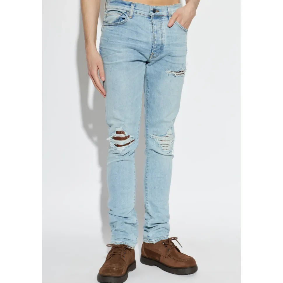 Crochet Leather Mx1 Jeans