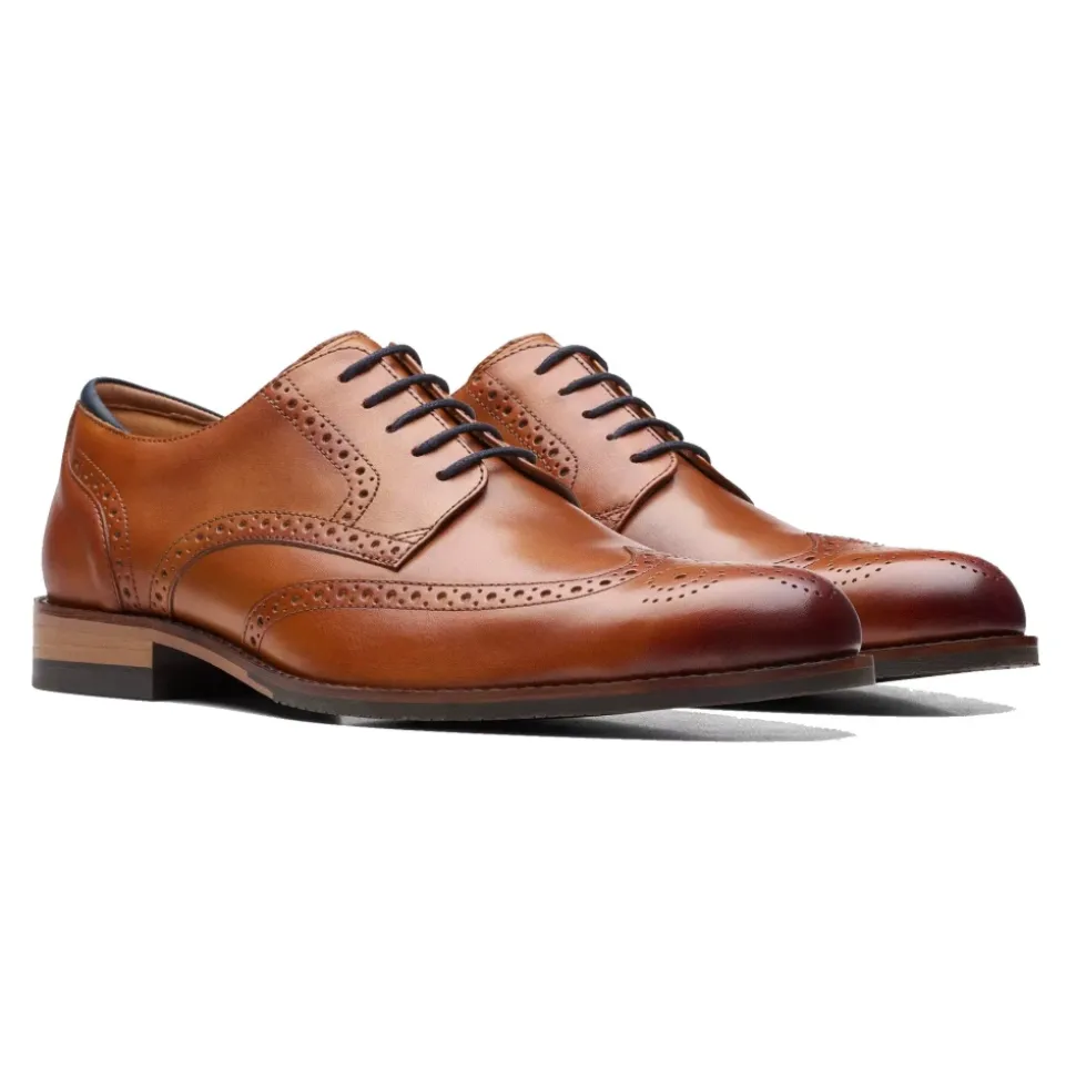 Derbies à Bout Fleuri Marron pour Homme